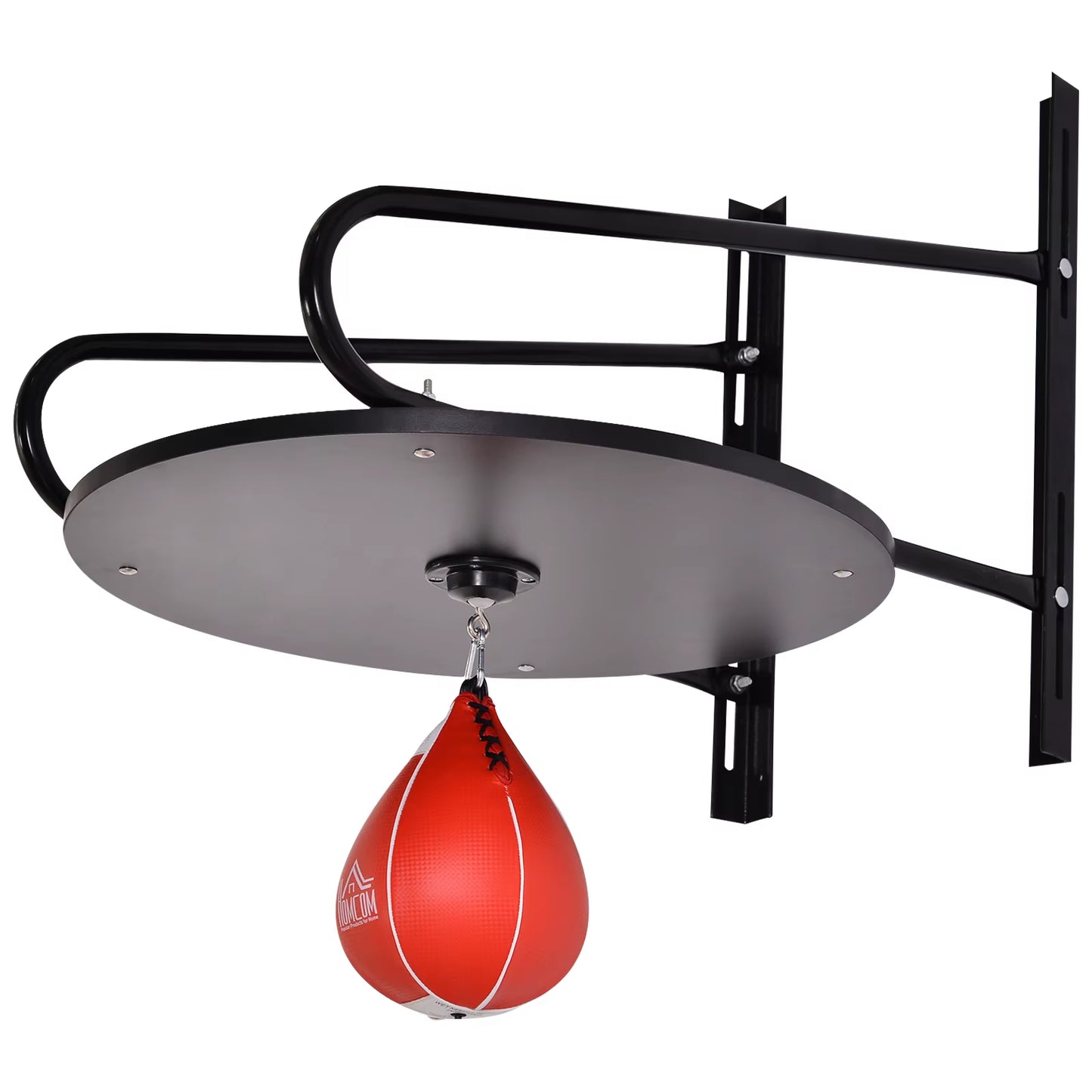 Wall-Mounted Punching Ball Height Adjustable Hanging Speedball Platform Set Frame