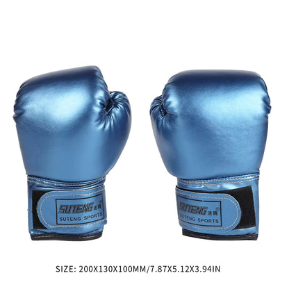 1 Pair Kids Boxing Gloves Children Punching Training Sparring Comfortable Adjustable Fighting Mitts Hand Protector Black