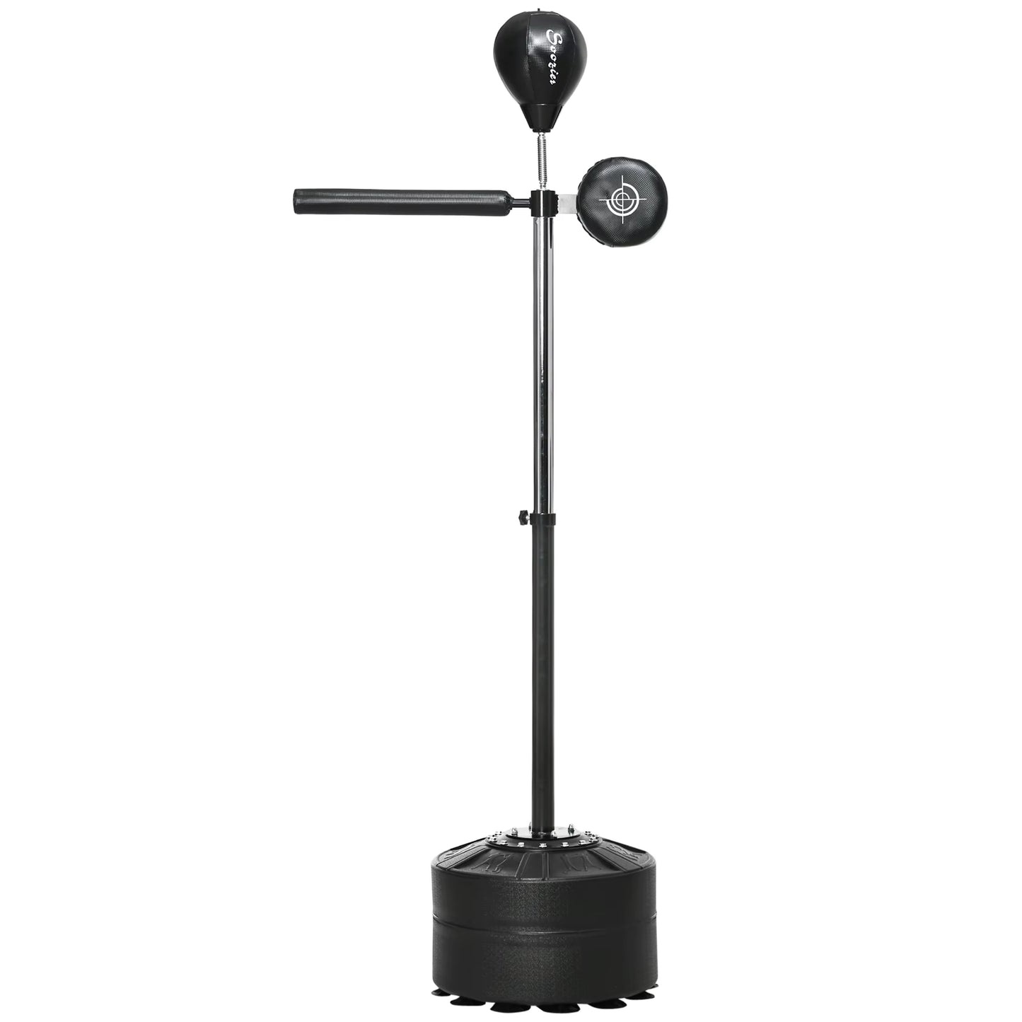 Free Standing Speed Bag, Height Adjustable Boxing Punching Bag W/ Stand, Reflex Bar
