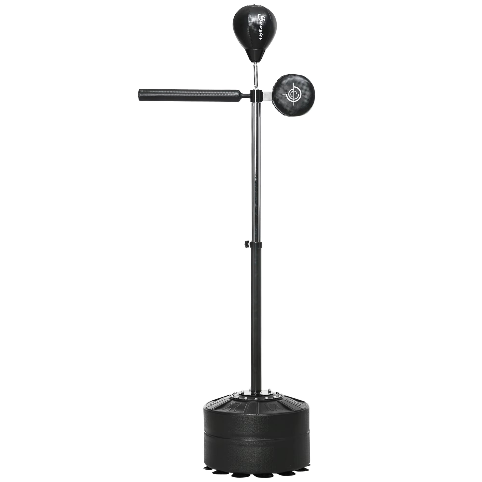 Free Standing Speed Bag, Height Adjustable Boxing Punching Bag W/ Stand, Reflex Bar
