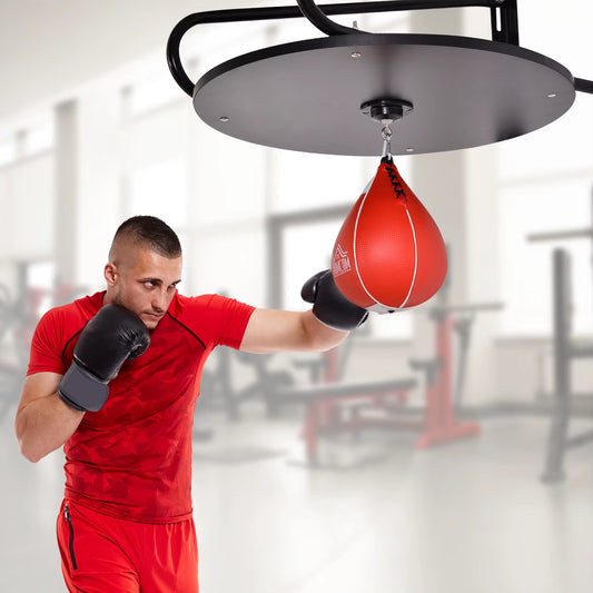 Wall-Mounted Punching Ball Height Adjustable Hanging Speedball Platform Set Frame