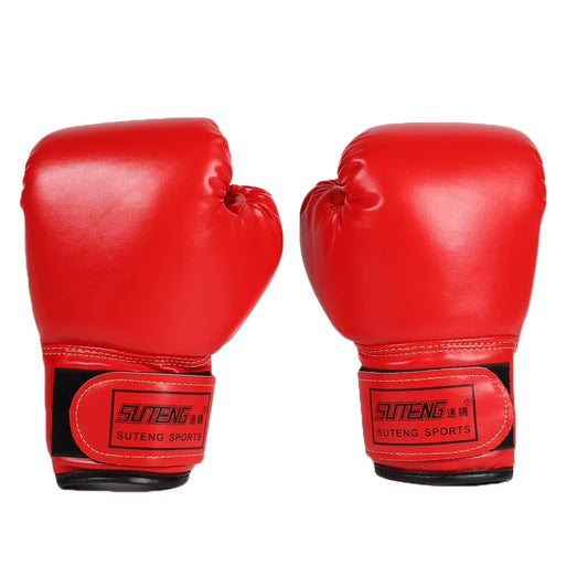 1 Pair Kids Boxing Gloves Children Punching Training Sparring Comfortable Adjustable Fighting Mitts Hand Protector Black