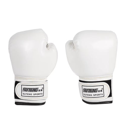 1 Pair Kids Boxing Gloves Children Punching Training Sparring Comfortable Adjustable Fighting Mitts Hand Protector Black